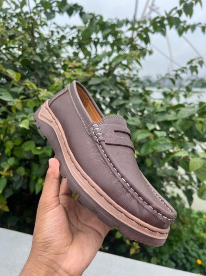 Genuine COW Leather Light Weight Casual Shoes -OV-02