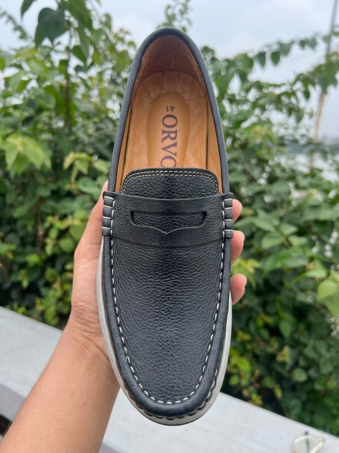 Genuine COW Leather Light Weight Casual Shoes - OV-01